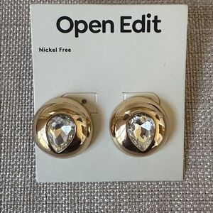 Open Edit Gold and Silver Earrings NEW